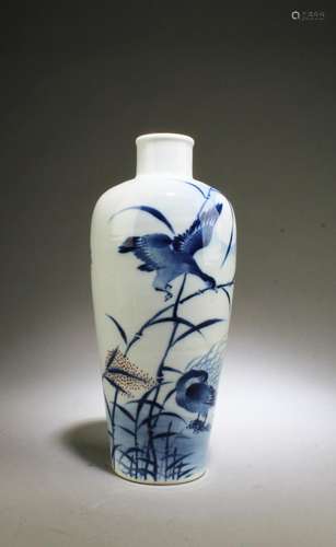 A Blue & White Porcelain Vase