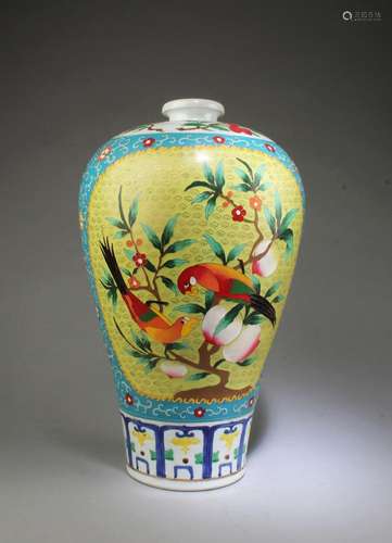 A Porcelain Meiping Vase