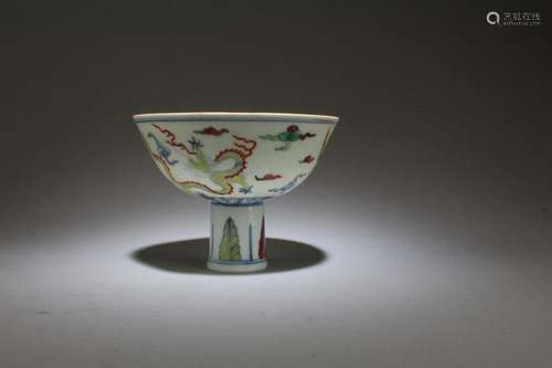 A Porcelain Stem Bowl