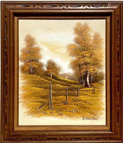 A Framed Oil painting