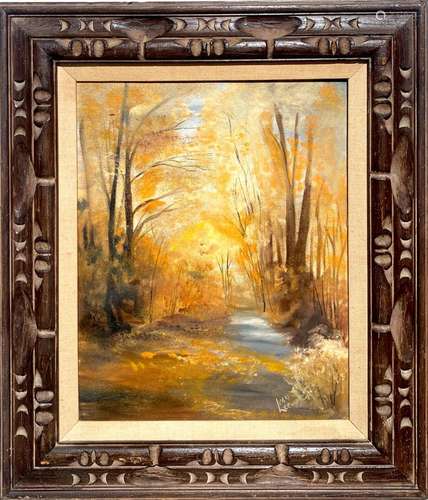 A Framed Oil painting