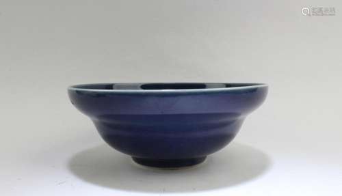 Chinese Blue Color Porcelain Bowl