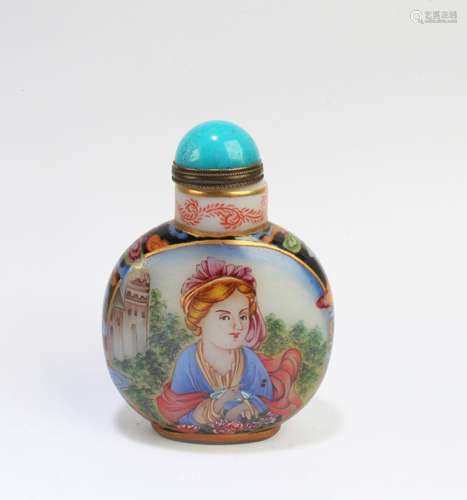 Chinese Peking Glass Snuff Bottle