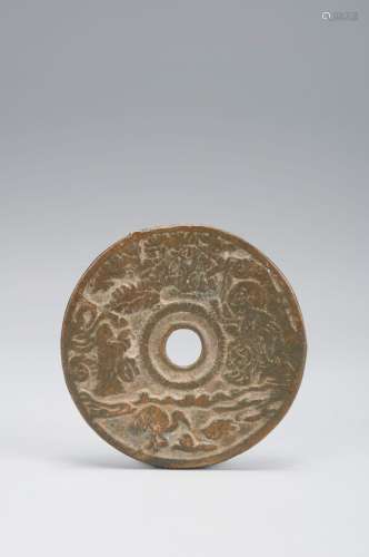 A Chinese zodiac patterned copper coin