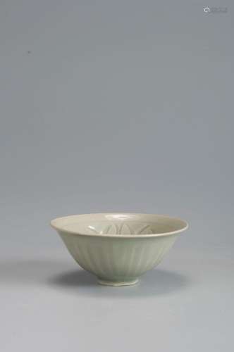 A flower carved Yaozhou kiln porcelain cup