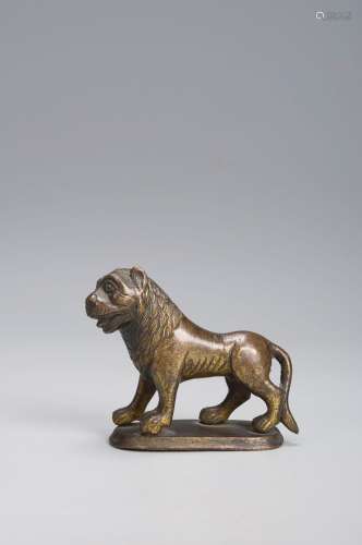 A copper lion ornament