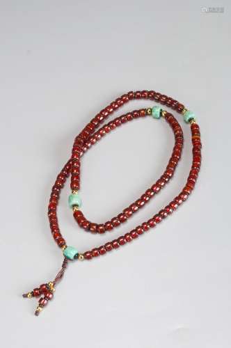 A string of agate beads