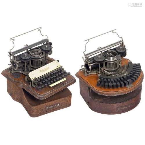 Hammond No. 1B Ideal and "Hammond No. 12 Universal"...