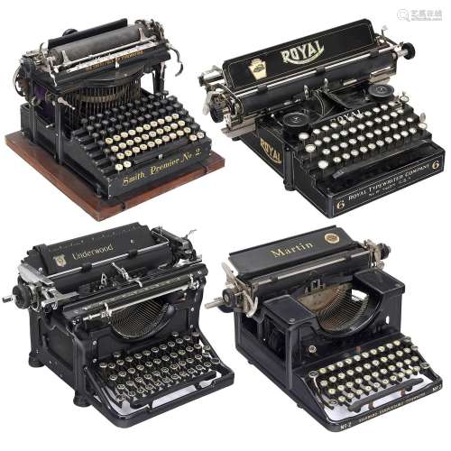 4 American Typewriters