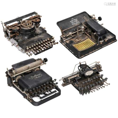 4 American Typewriters for Restoration or Spare Parts