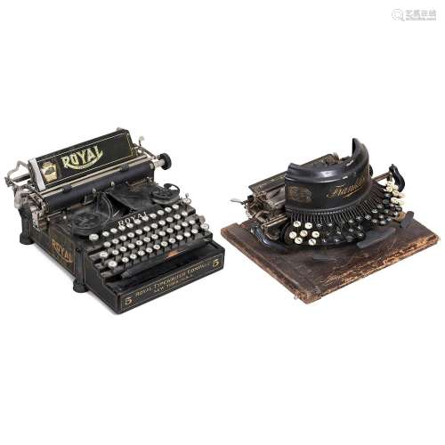 Franklin No. 9 and "Royal No. 5" Typewriters