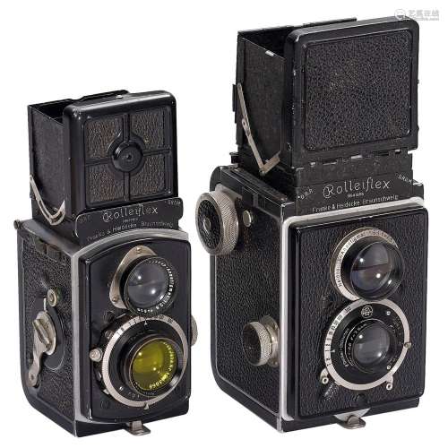 Rolleiflex 6 x 6 and 4 x 4 Cameras, c. 1929