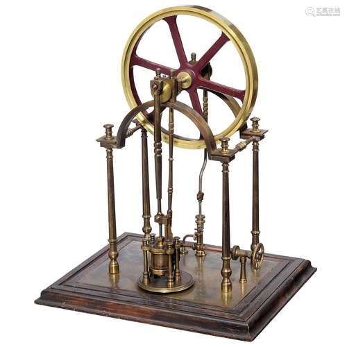 Working Model of a Single-Cylinder Overcrank Steam Engine, c...