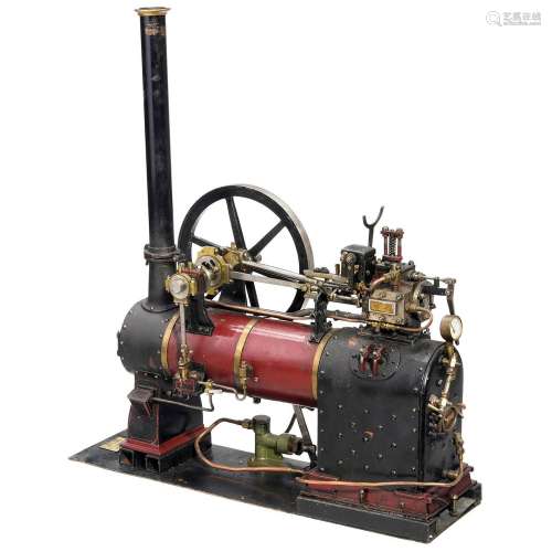 Working Model of a Stationary Single-Cylinder Overtype Steam...