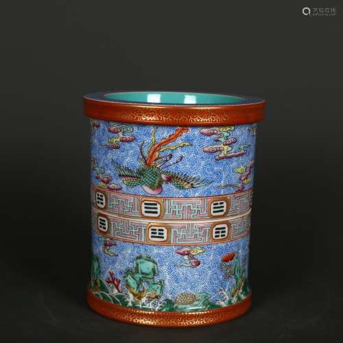 Qianlong Period of Chinese Qing Dynasty  Famille Rose Phoeni...