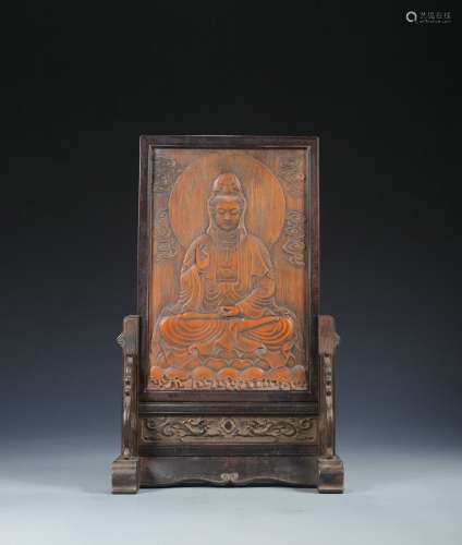 The Chinese Qing Dynasty Bamboo Carved Prajnaparamita Hrdaya...