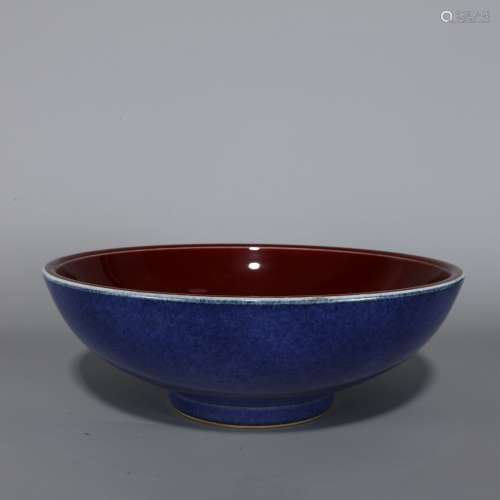 Xuande Period of Chinese Ming Dynasty A Blue and Red Bowl