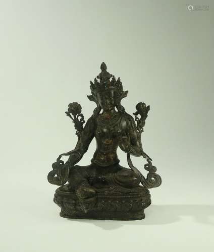 The Chinese Ming Dynasty Copper Figure of Buddha