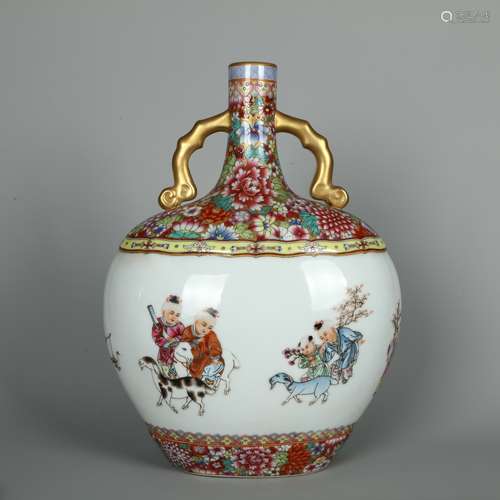 Qianlong Period of Chinese Qing Dynasty  Blue and White Porc...