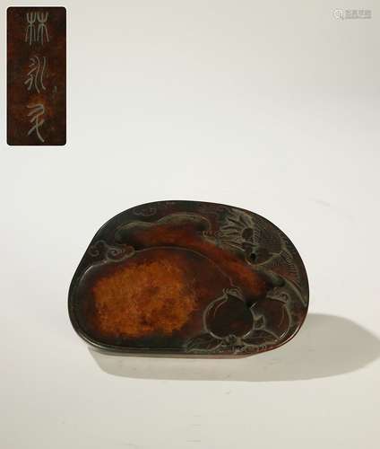 The Chinese Qing Dynasty Inkstone ·'A Good Future'