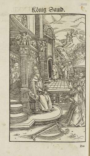 Rare Luther-Bibel mit Holzschnitten von Lucas Cranach d. J.