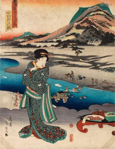 Japanischer Holzschnitt Utagawa Kunisada (1786-1865)