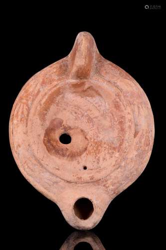 ROMAN TERRACOTTA OIL LAMP WITH BUST OF SELENE