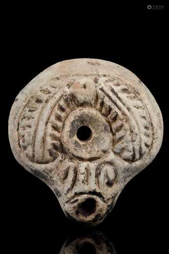 ROMANO-EGYPTIAN TERRACOTTA OIL LAMP