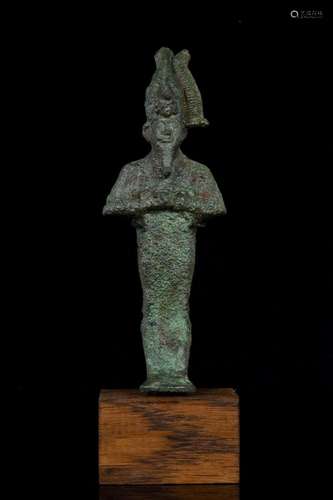 EGYPTIAN BRONZE OSIRIS STATUETTE