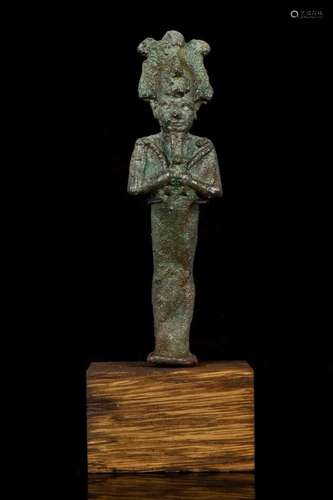 EGYPTIAN BRONZE OSIRIS FIGURE