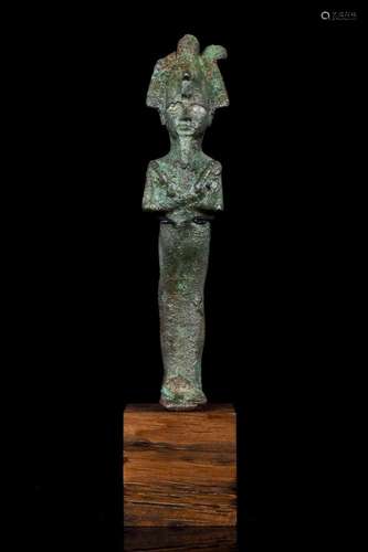 EGYPTIAN BRONZE OSIRIS STATUETTE