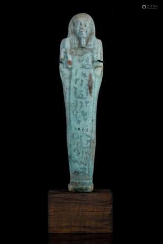 EGYPTIAN FAIENCE SHABTI