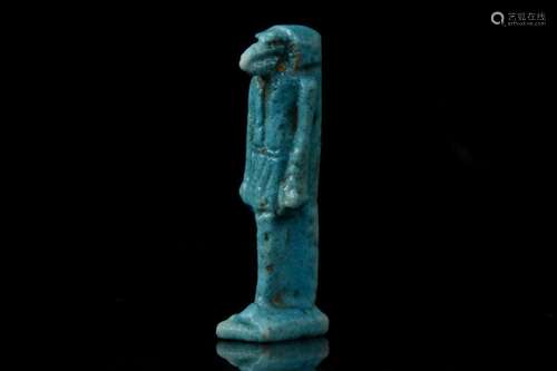 EGYPTIAN FAIENCE AMULET OF THOTH