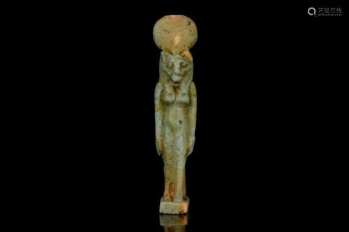 EGYPTIAN FAIENCE SEKHMET AMULET