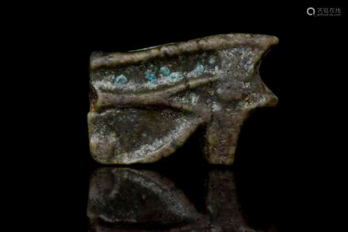 EGYPTIAN FAIENCE WEDJAT-EYE AMULET