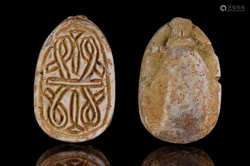 EGYPTIAN STEATITE SCARAB SEAL