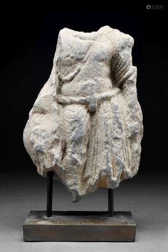 GANDHARAN SCHIST TORSO OF A BODHISATTVA