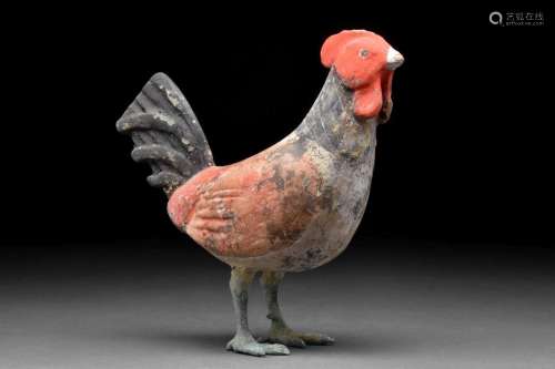 CHINESE HAN DYNASTY ROOSTER - TL TESTED