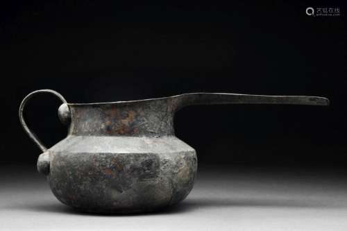 WESTERN ASIATIC BRONZE SPOUTED VESSEL