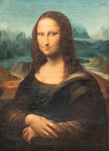Italian school, after Leonardo da Vinci: 'Mona Lisa', oil on...