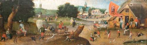 Abel Grimmer (c.1570-c.1619): 'A village kermesse on Saint G...