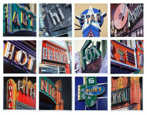 A COMPLETE SUITE OF SCREEN PRINTS BY ROBERT COTTINGHAM (AMER...