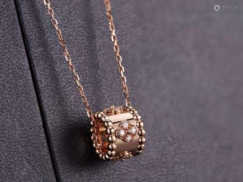 18K ROSE GOLD DIAMOND VCA NECKLACE