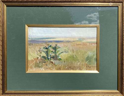 NO RESERVED Oil painting Field M.V. Naumenko