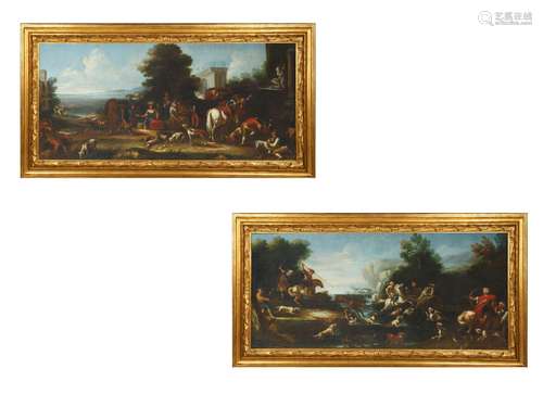 PAIR OF 19TH CENTURY HUNTING SCENES