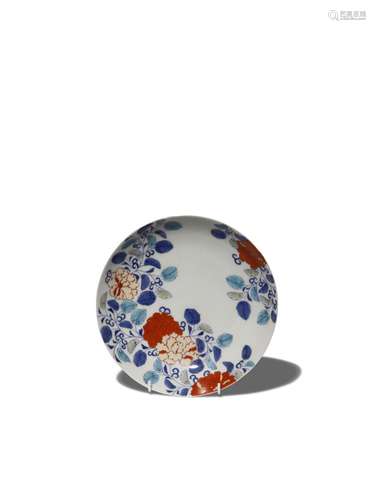 A JAPANESE NABESHIMA POLYCHROME DISH