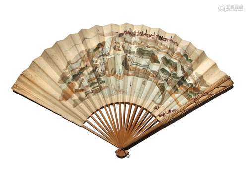 A JAPANESE COMMEMORATIVE FOLDING FAN