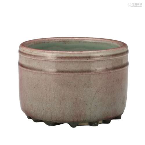 A 'GE' BRUSHPOT