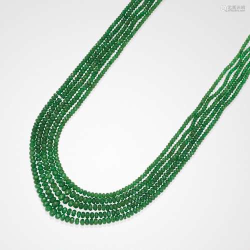 Tsavorite Garnet Bead Necklace