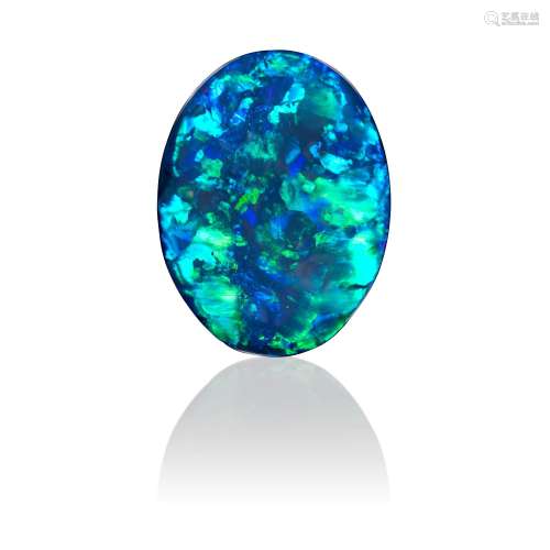 Classic Black Opal with Blue-Green Fire